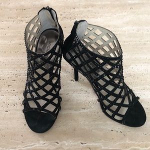 Michael Kors Yvonne Black Crystal Bootie / Sandal